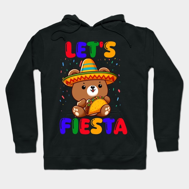 Let's Fiesta Taco Bear Hoodie by Teddy Club